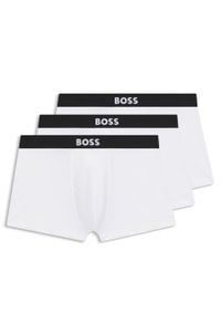 Three-pack of trunks in stretch cotton