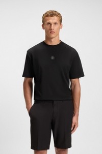 Cotton-jersey T-shirt with Double B monogram