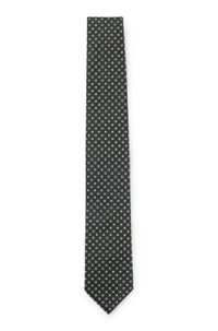 Silk-blend tie with jacquard pattern