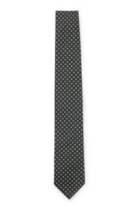 Silk-blend tie with jacquard pattern