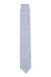 Silk-blend tie with jacquard pattern