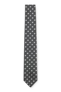 Silk-blend tie with jacquard pattern