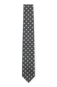 Silk-blend tie with jacquard pattern