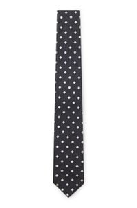 Silk-blend tie with jacquard pattern