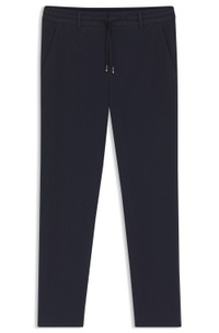 Tapered-fit trousers in a cotton blend