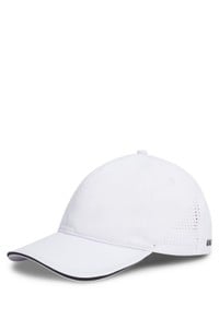 Stretch-nylon cap with gloss logo