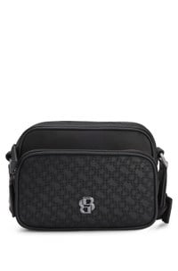 Crossbody bag with monogram pattern