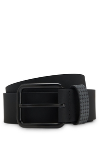 Porsche x BOSS belt in Italian leather with patterned keeper