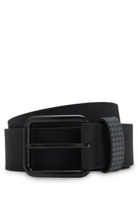 Porsche x BOSS belt in Italian leather with patterned keeper
