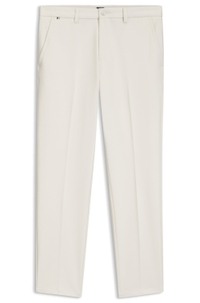 Slim-fit trousers in brushed herringbone
