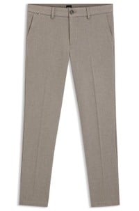 Slim-fit trousers in brushed herringbone