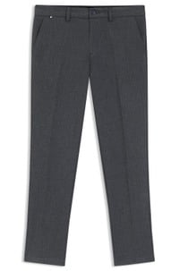 Slim-fit trousers in brushed herringbone