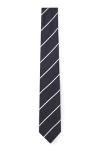 Tie with diagonal stripe in silk blend