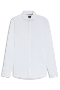 Slim-fit shirt in wrinkle-resistant Oxford cotton