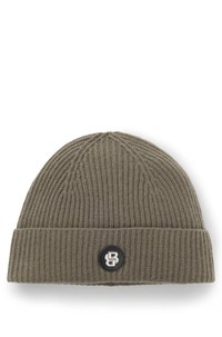 Wool-cashmere beanie hat with Double B monogram