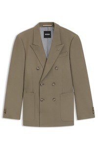 Relaxed-fit blazer in stretch fabric