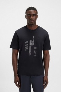 Relaxed-fit T-shirt in cotton jersey with printed artwork