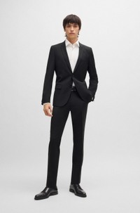 Extra-slim-fit suit in a wool blend