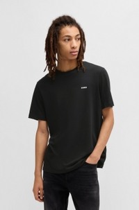 Cotton-jersey T-shirt with logo print