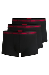 Three-pack of stretch-cotton trunks with logo waistbands
