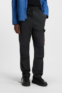 Regular-fit cargo trousers in ripstop cotton