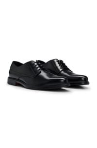 Derby shoes in nappa leather with embossed logo