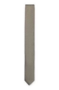 Silk-blend tie with jacquard weave
