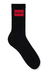 Three-pack of short socks with red logo labels