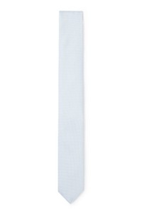 Silk-blend tie in micro-pattern jacquard