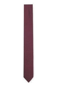 Silk-blend tie with jacquard pattern
