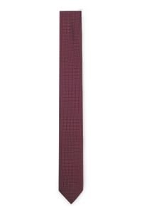 Silk-blend tie with jacquard pattern