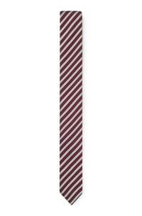 Silk-blend tie with diagonal stripe