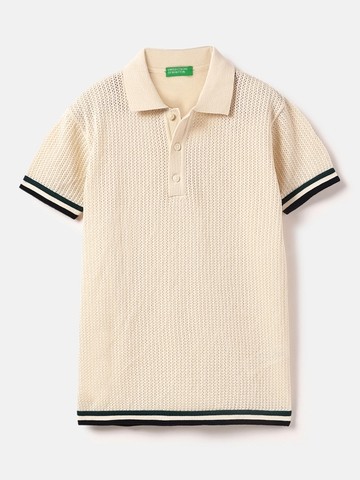 United Colors of Benetton Regular Fit Polo Neck Knitted T-Shirt