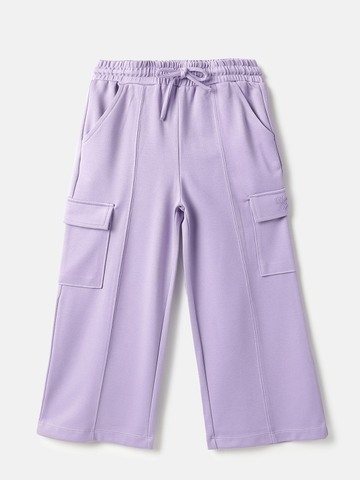 United Colors of Benetton Solid Regular Fit Interlock Cargo Trackpants