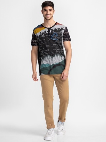 Being Human Men Slim Fit Denim-Camel