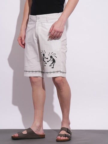 Being Human Mens-Bottom Shorts Lt.Grey