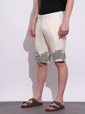 Being Human Mens-Bottom Shorts Chalk