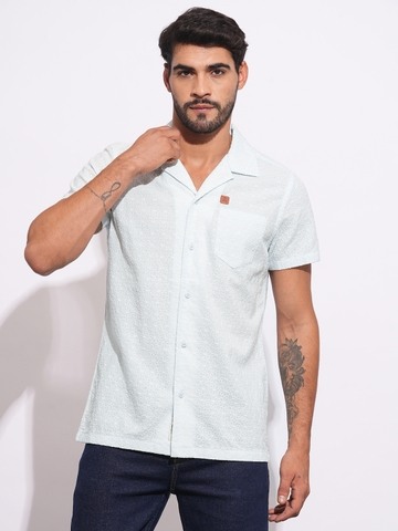 Being Human Mens-Top Shirts Sky Blue