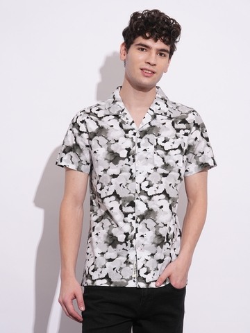 Being Human Mens-Top Shirt Black & White