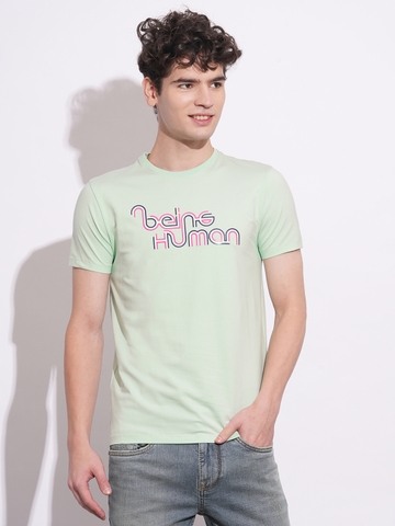 Being Human Mens-Top Crew Neck Mint