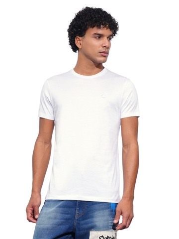 Being Human Mens-Top Crew Neck White