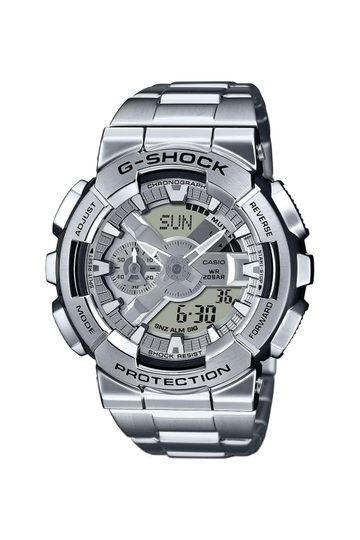 CASIO | G-SHOCK 51.9x48.8x19.9 mm Silver Dial Stainless Steel Analog-Digital Watch For Men - G1687