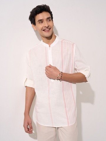 Indus Route Pink Short Kurta
