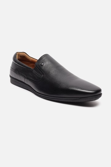 Men Black Slip Ons