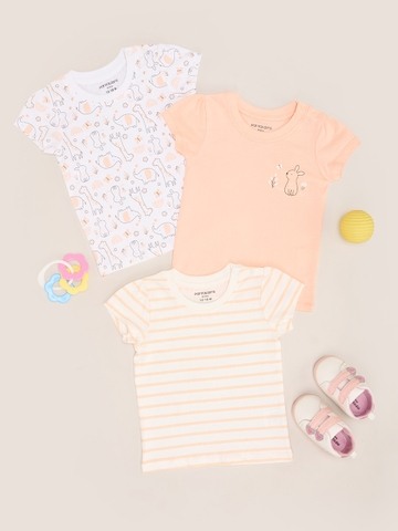 Pantaloons Baby Multicoloured T-Shirts - Pack of 3