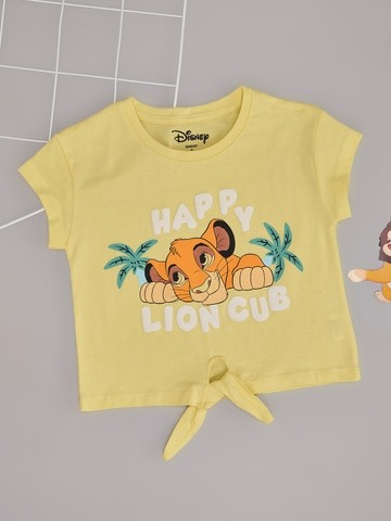 Pantaloons Junior Yellow T-Shirt