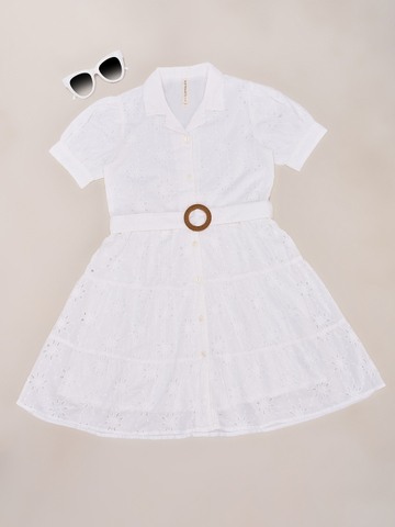 Pantaloons Junior White Dress