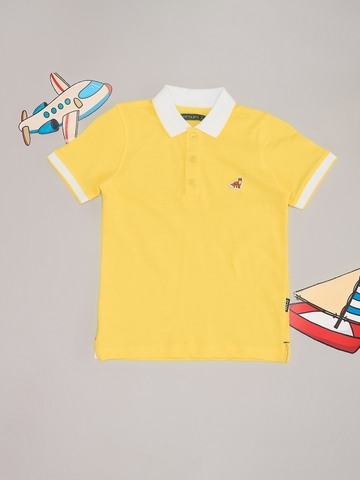 Pantaloons Junior Yellow Polo T-Shirt