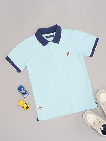 Pantaloons Junior Blue Polo T-Shirt