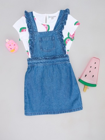 Pantaloons Junior Blue Dungarees